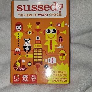 Sussed? The Game Of Wacky Choices: Card Game - Orange